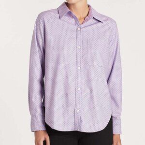 Current/Elliott Neal button down shirt in Orchid Polka Dot, Long sleeves, size 2